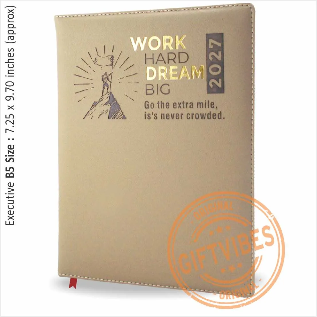 Cream Leather Premium 2027 Diary