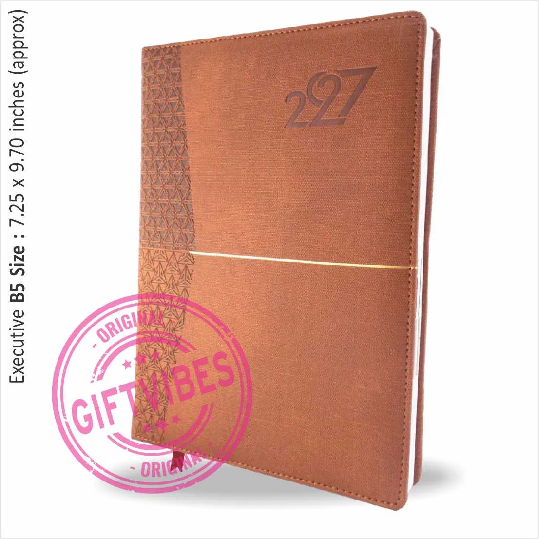 Sunday Full Page Leather Diary 2027