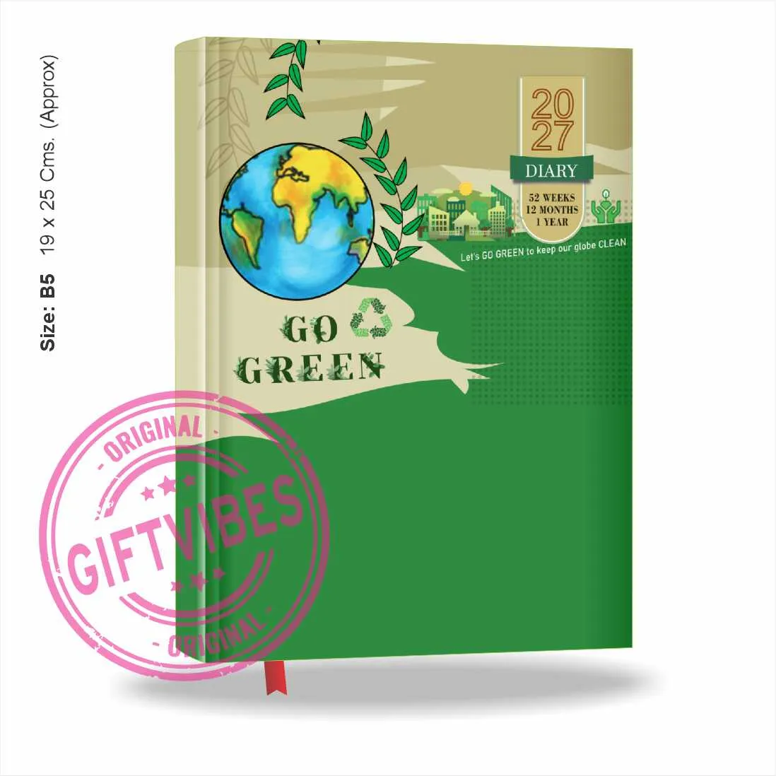 Go Green Executive Diary 2027 HB R